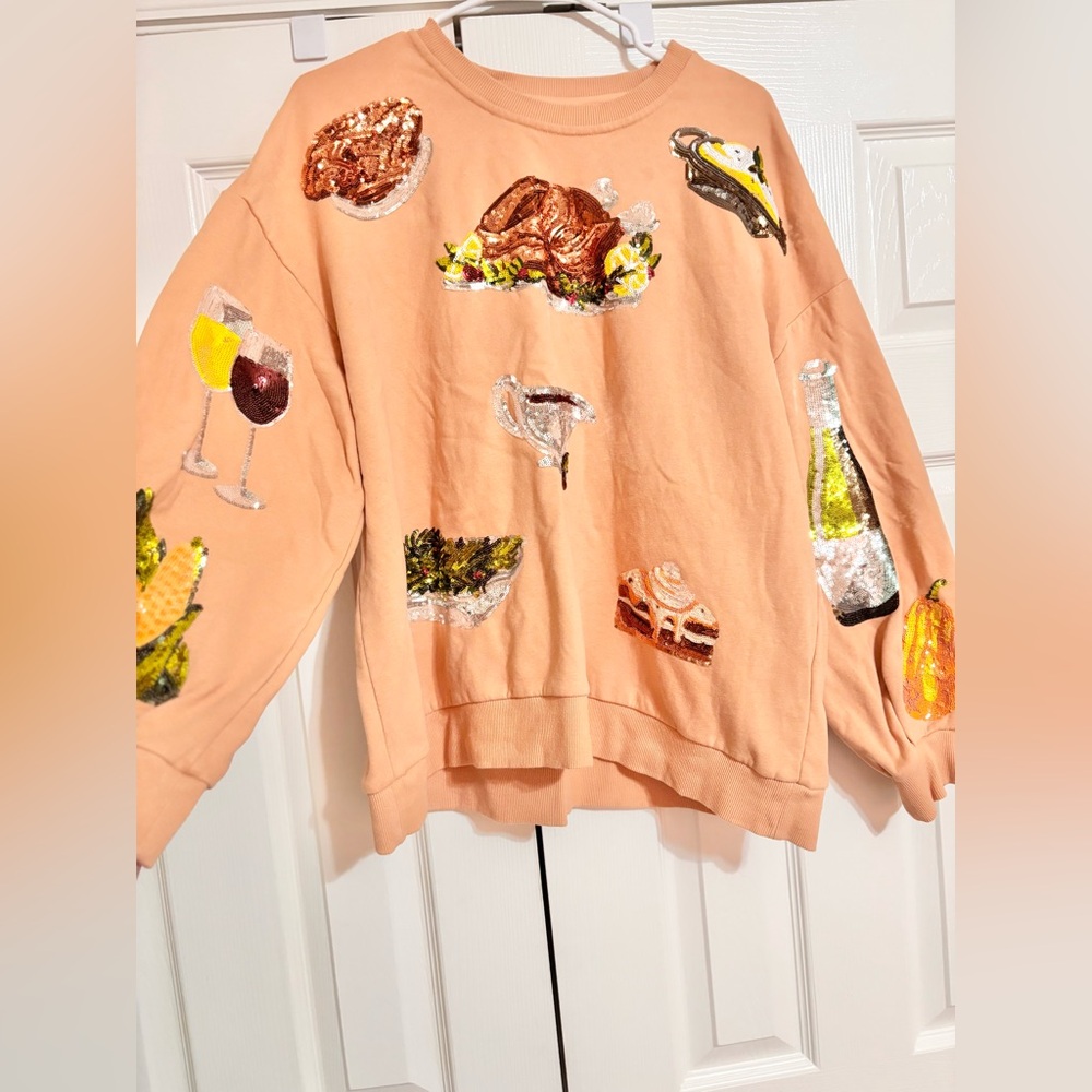 Queen of sparkles Thanksgiving sweater
